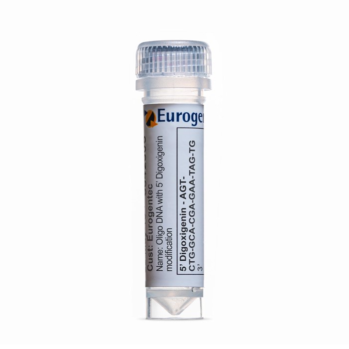 Example of a tube of an Oligonucleotide with 5' Digoxigenin modification