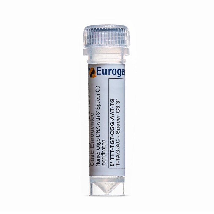 Example of a tube containing an Oligonucleotides with 3' Spacer C3  modification