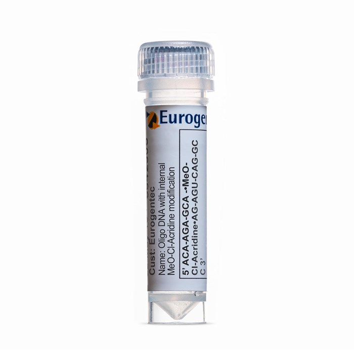 Example of a tube of an Oligonucleotide with Internal MeO-Cl-Acridine modification