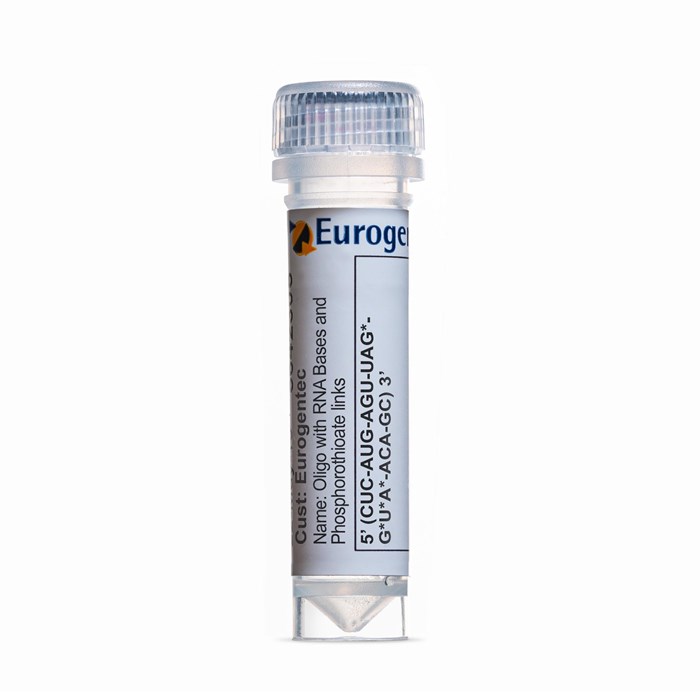 Example of a tube of Oligonucleotide with RNA Base and Phosphorothioate link