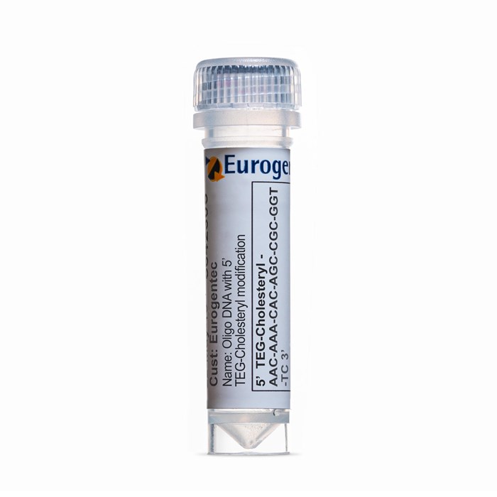 Example of a tube of an Oligonucleotide with 5' TEG-Cholesteryl modification