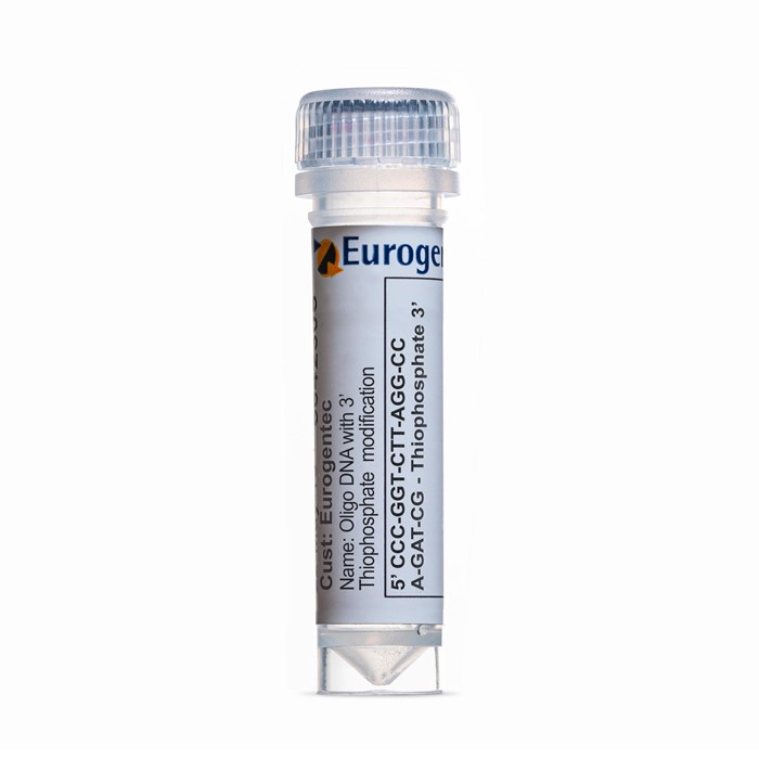 Example of a tube containing an Oligonucleotides with 3' Thiophosphate  modification