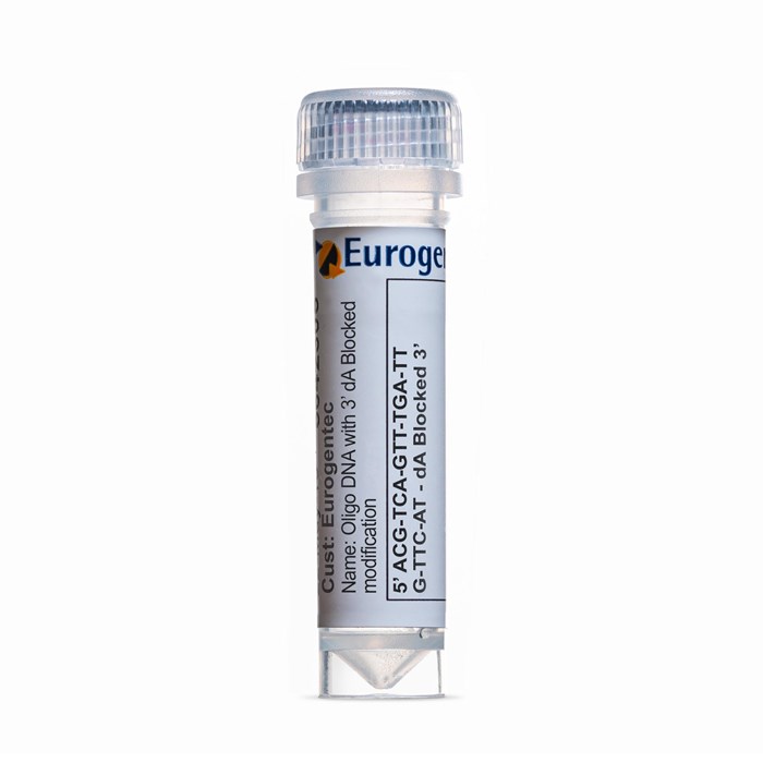 Example of a tube containing an Oligonucleotides with 3' dA Blocked  modification